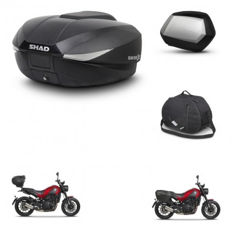 SHAD Maletas SH35 PREMIUM + soporte montaje baul SH58 accesorios KIT-462529