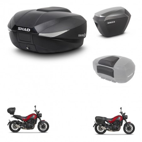 SHAD Maletas sh23 alu + soporte montaje baul SH58 accesorios KIT-462543