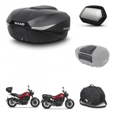 SHAD SH35 PREMIUM suitcases + mounting bracket SH58 trunk accessories KIT-462553