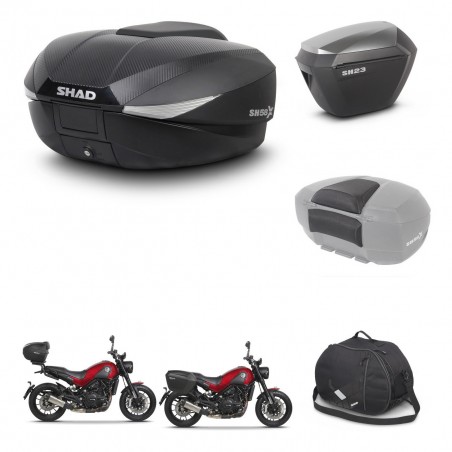 SHAD Maletas sh23 alu + soporte montaje baul SH58 accesorios KIT-462555