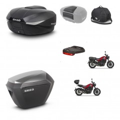 SHAD Maletas sh23 alu + soporte montaje baul SH58 accesorios KIT-462561