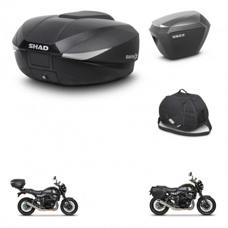 SHAD Maletas sh23 alu + soporte montaje baul SH58 accesorios KIT-462579
