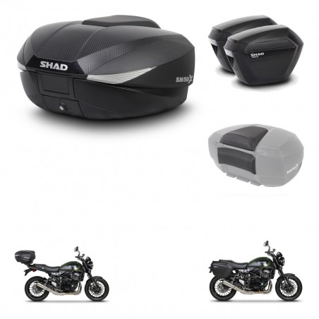 SHAD Maletas sh23 + soporte montaje baul SH58 accesorios KIT-462588