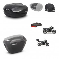 SHAD Maletas sh23 alu + soporte montaje baul SH58 accesorios KIT-462609