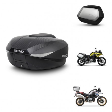 SHAD Maletas SH35 PREMIUM + soporte montaje baul SH58 KIT-462613