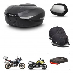 SHAD Maletas SH35 PREMIUM + soporte montaje baul SH58 accesorios KIT-462620