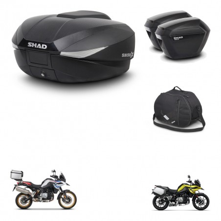 SHAD Maletas sh23 + soporte montaje baul SH58 accesorios KIT-462624