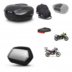 SHAD Maletas SH35 PREMIUM + soporte montaje baul SH58 accesorios KIT-462644