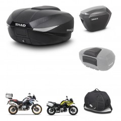 SHAD SH23 alu suitcases + mounting bracket SH58 trunk accessories KIT-462651