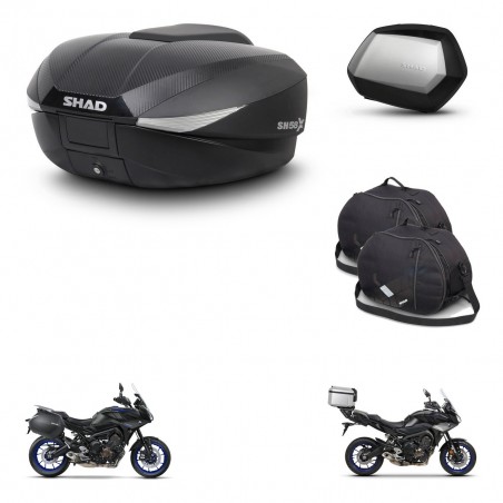 SHAD Maletas SH35 PREMIUM + soporte montaje baul SH58 accesorios KIT-462662