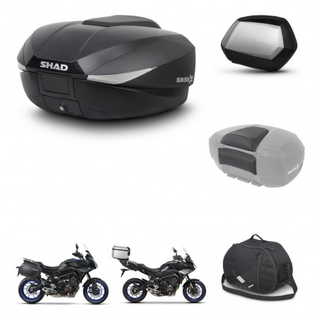 SHAD Maletas SH35 PREMIUM + soporte montaje baul SH58 accesorios KIT-462697