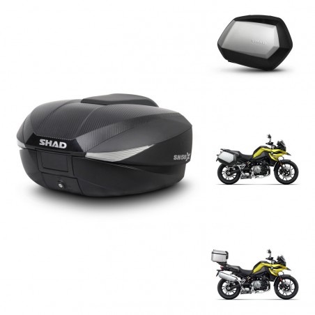 SHAD Maletas SH35 PREMIUM + soporte montaje baul SH58 KIT-462709