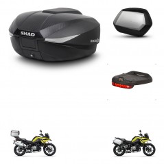 SHAD Maletas SH35 PREMIUM + soporte montaje baul SH58 accesorios KIT-462715