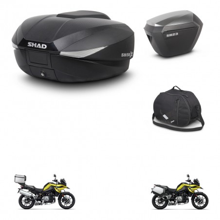 SHAD Maletas sh23 alu + soporte montaje baul SH58 accesorios KIT-462723