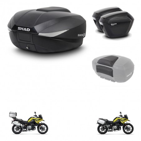 SHAD Maletas sh23 + soporte montaje baul SH58 accesorios KIT-462732