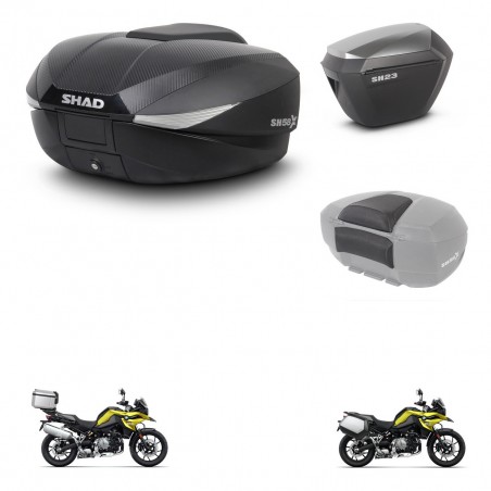 SHAD Maletas sh23 alu + soporte montaje baul SH58 accesorios KIT-462735