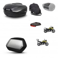 SHAD Maletas SH35 PREMIUM + soporte montaje baul SH58 accesorios KIT-462740