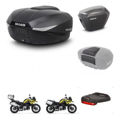 SHAD Maletas sh23 alu + soporte montaje baul SH58 accesorios KIT-462741