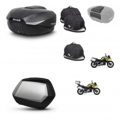 SHAD SH35 PREMIUM suitcases + mounting bracket SH58 trunk accessories KIT-462746
