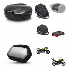SHAD SH35 PREMIUM suitcases + mounting bracket SH58 trunk accessories KIT-462752