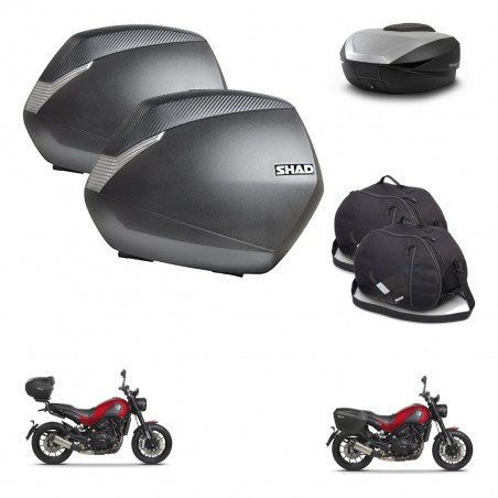 SHAD SH59 trunk + mounting bracket SH36 suitcases accessories 59L KIT-462803