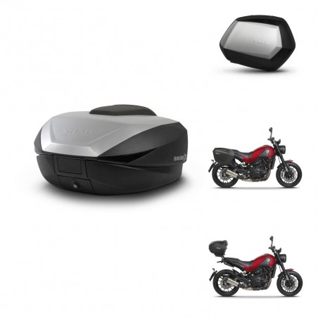 SHAD Maletas SH35 PREMIUM + soporte montaje baul SH59 59L KIT-462805