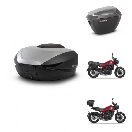 SHAD Maletas sh23 alu + soporte montaje baul SH59 59L KIT-462807