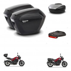 SHAD SH59 trunk + mounting bracket sh23 suitcases accessories 59L KIT-462810