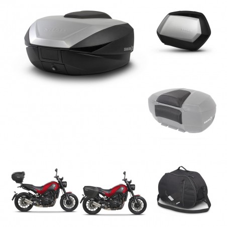 SHAD Maletas SH35 PREMIUM + soporte montaje baul SH59 accesorios 59L KIT-462841
