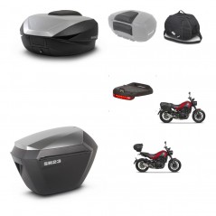 SHAD SH23 alu suitcases + mounting bracket SH59 trunk accessories 59L KIT-462849