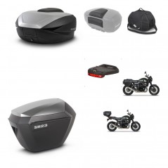 SHAD SH23 alu suitcases + mounting bracket SH59 trunk accessories 59L KIT-462897