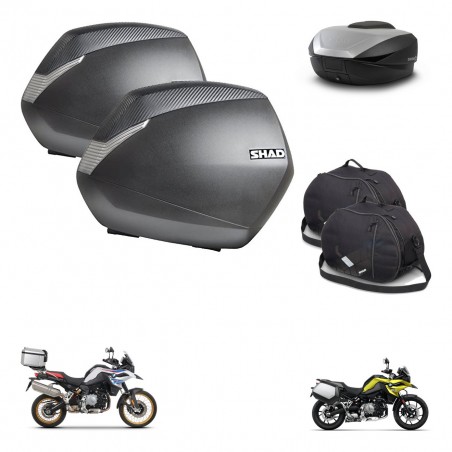 SHAD SH59 trunk + mounting bracket SH36 suitcases accessories 59L KIT-462899