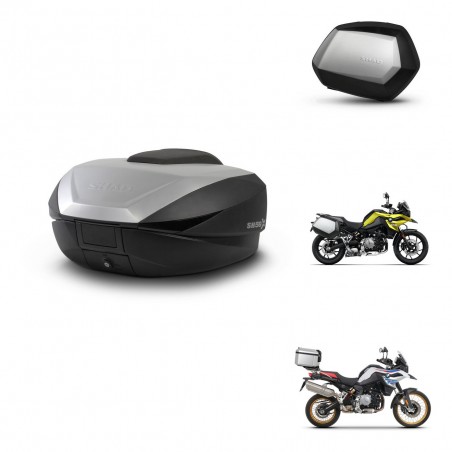 SHAD Maletas SH35 PREMIUM + soporte montaje baul SH59 59L KIT-462901