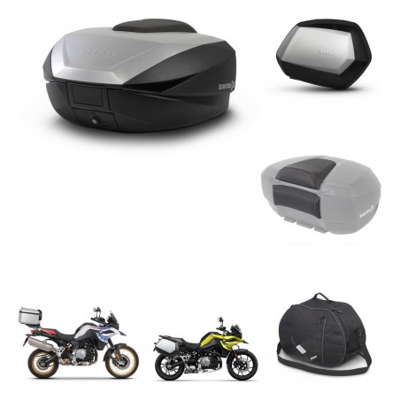 SHAD Maletas SH35 PREMIUM + soporte montaje baul SH59 accesorios 59L KIT-462937