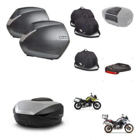 SHAD Baul SH59 + soporte montaje maletas SH36 accesorios 59L KIT-462941