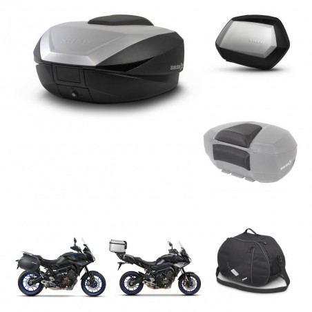 SHAD Maletas SH35 PREMIUM + soporte montaje baul SH59 accesorios 59L KIT-462985