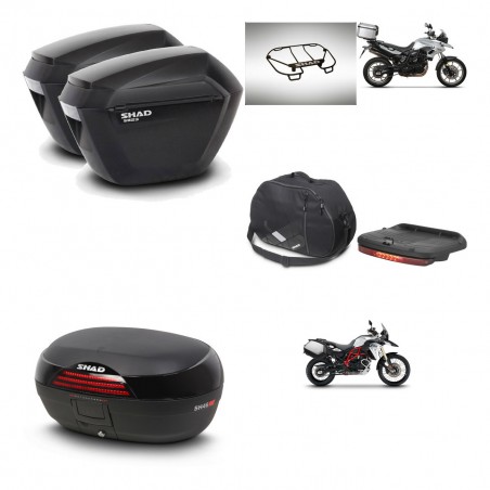 SHAD Baul SH46 + soporte montaje maletas sh23 accesorios 45 L KIT-463062