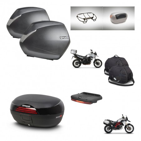 SHAD Baul SH46 + soporte montaje maletas SH36 accesorios 45 L KIT-463073