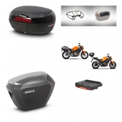 SHAD SH23 alu suitcases + mounting bracket SH46 trunk accessories 45 L KIT-463133