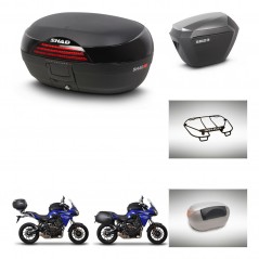 SHAD Maletas sh23 alu + soporte montaje baul SH46 accesorios 45 L KIT-463150