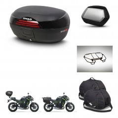 SHAD Maletas SH35 PREMIUM + soporte montaje baul SH46 accesorios 45 L KIT-463158
