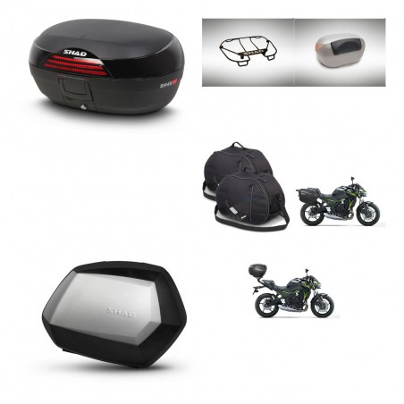 SHAD SH35 PREMIUM suitcases + mounting bracket SH46 trunk accessories 45 L KIT-463182