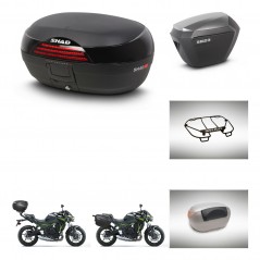 SHAD SH23 alu suitcases + mounting bracket SH46 trunk accessories 45 L KIT-463183