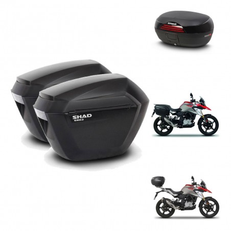 SHAD SH46 trunk + mounting bracket sh23 suitcases 45 L KIT-463204