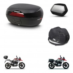 SHAD SH35 PREMIUM suitcases + mounting bracket SH46 trunk accessories 45 L KIT-463217