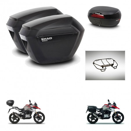 SHAD Baul SH46 + soporte montaje maletas sh23 accesorios 45 L KIT-463252