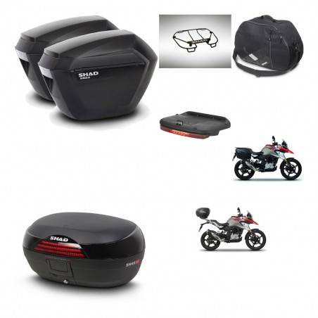 SHAD Baul SH46 + soporte montaje maletas sh23 accesorios 45 L KIT-463270