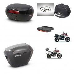 SHAD Maletas sh23 alu + soporte montaje baul SH46 accesorios 45 L KIT-463273