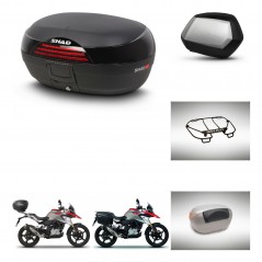 SHAD Maletas SH35 PREMIUM + soporte montaje baul SH46 accesorios 45 L KIT-463277