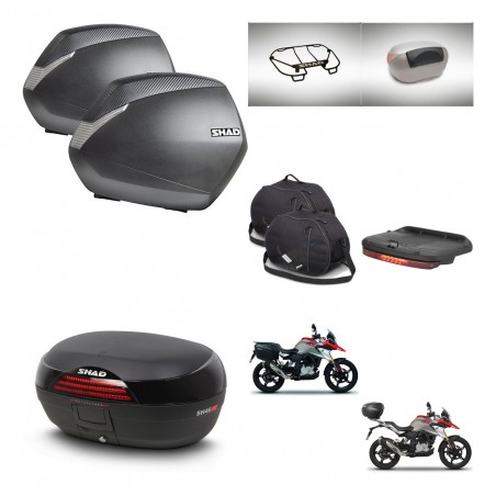 SHAD Baul SH46 + soporte montaje maletas SH36 accesorios 45 L KIT-463281